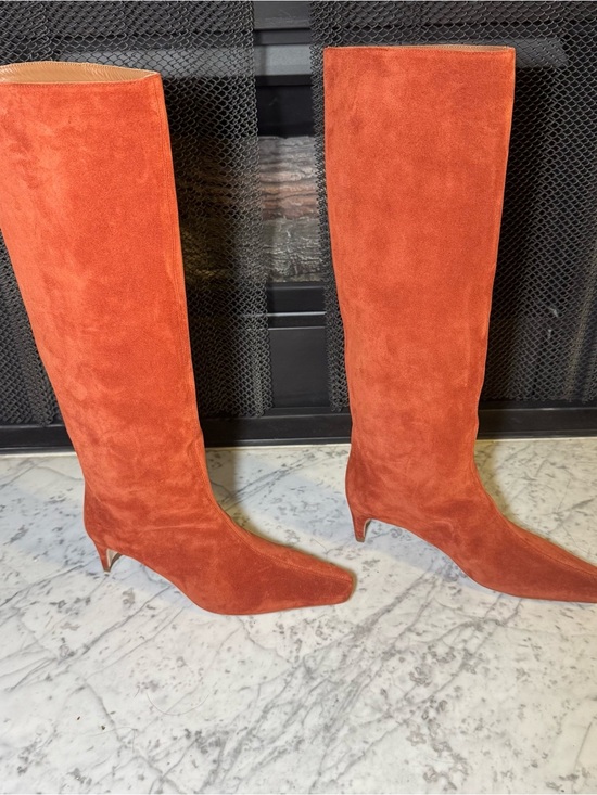 STAUD Shoes - New Staud Wally 100% Suede Knee High Boots Auburn Size EU 37.5 US 7.5 $495